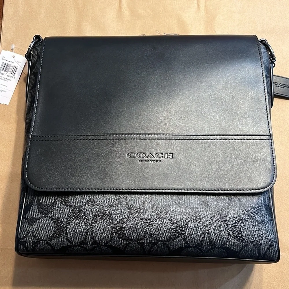 Houston Map Bag In Signature Canvas(Coach)